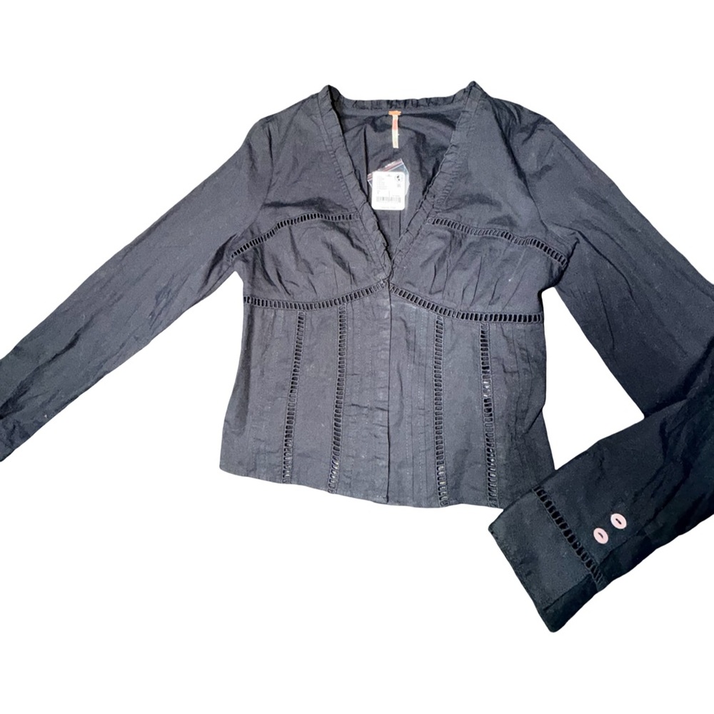 Free People
Frankie Long Sleeve Ladder
Stitch Corset Top-NWT-Size small - Picture 8 of 11